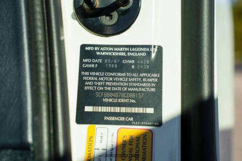 2008 Aston Martin V8 Vantage Roadster