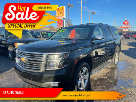 2015 Chevrolet Tahoe for sale at RJ AUTO SALES in Detroit MI