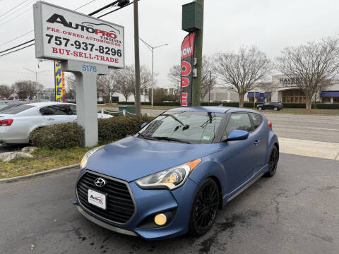 2016 Hyundai Veloster for sale at AutoPro Virginia LLC in Virginia Beach VA