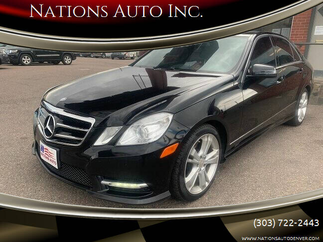 2013 Mercedes-Benz E-Class for sale at Nations Auto Inc. in Denver CO