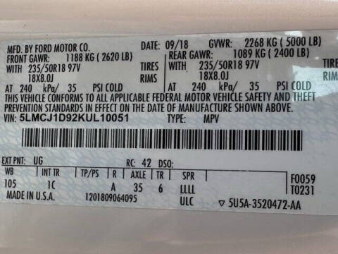 2019 Lincoln MKC Premiere