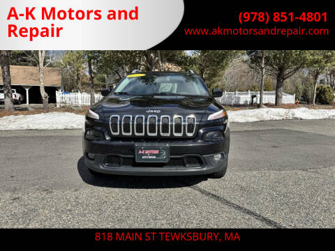 2015 Jeep Cherokee for sale at A-K Motors and Repair in Tewksbury MA