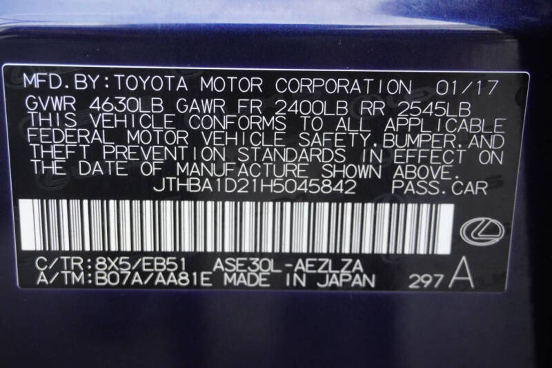 2017 Lexus IS 200t
