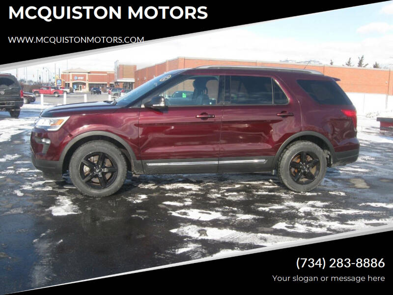 2018 Ford Explorer for sale at MCQUISTON MOTORS in Wyandotte MI