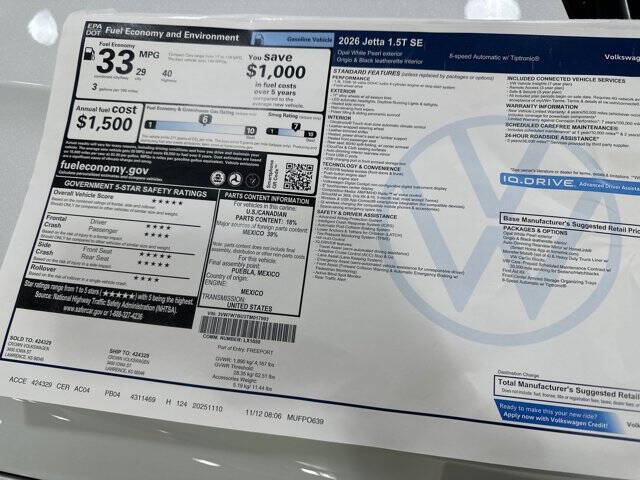 2026 Volkswagen Jetta SE