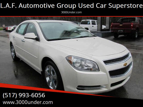 2012 Chevrolet Malibu for sale at L.A.F. Automotive Group Used Car Superstore in Lansing MI
