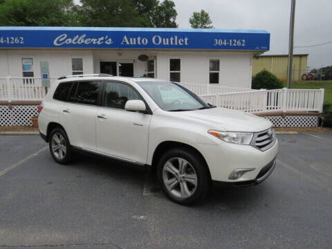 2013 Toyota Highlander for sale at Colbert's Auto Outlet in Hickory NC
