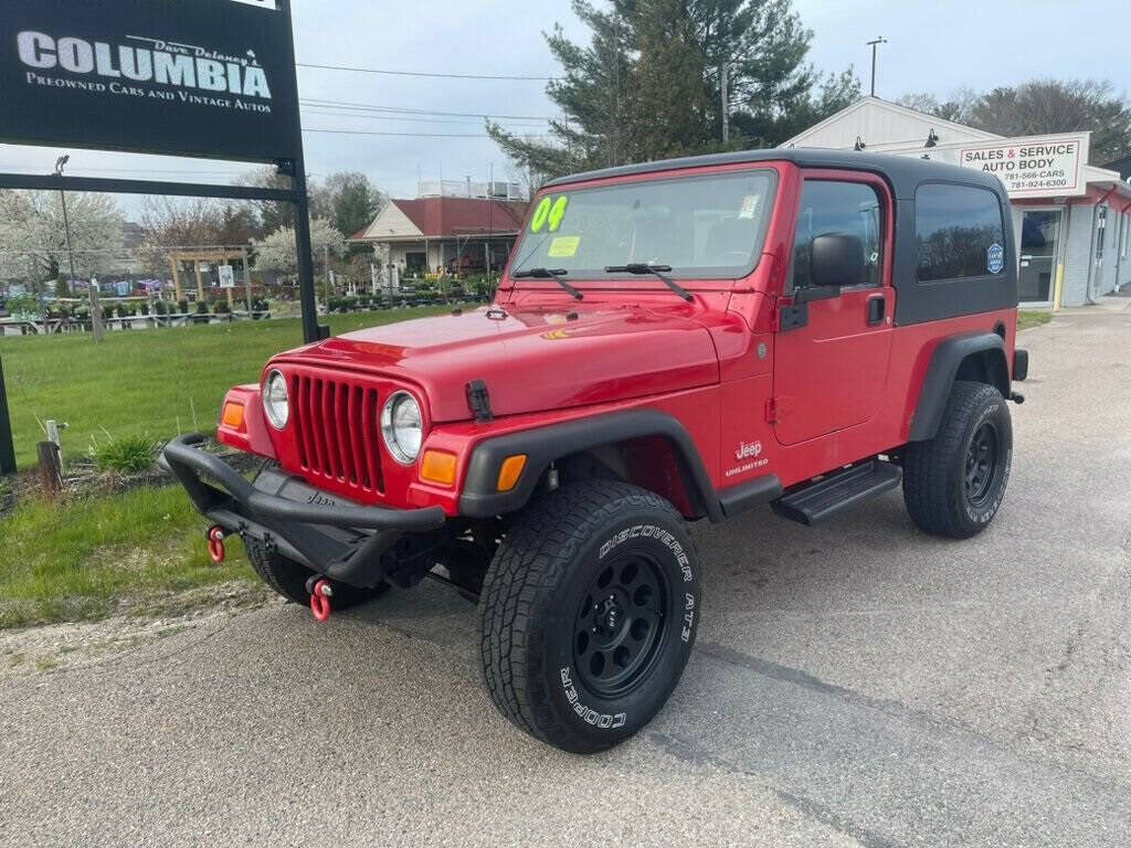 2004 Jeep Wrangler for sale at Dave Delaney's Columbia in Hanover, MA