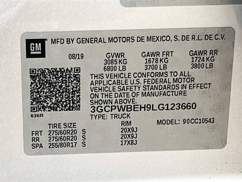 2020 Chevrolet Silverado 1500
