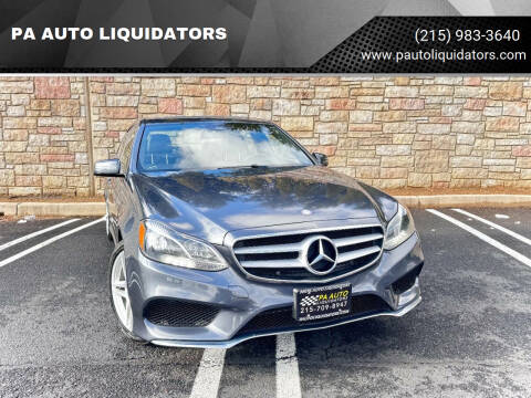 2014 Mercedes-Benz E-Class for sale at PA AUTO LIQUIDATORS in Huntingdon Valley PA