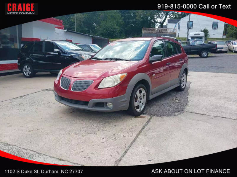 2006 Pontiac Vibe for sale at CRAIGE MOTOR CO in Durham NC