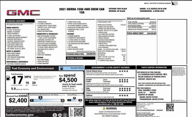 2021 GMC Sierra 1500
