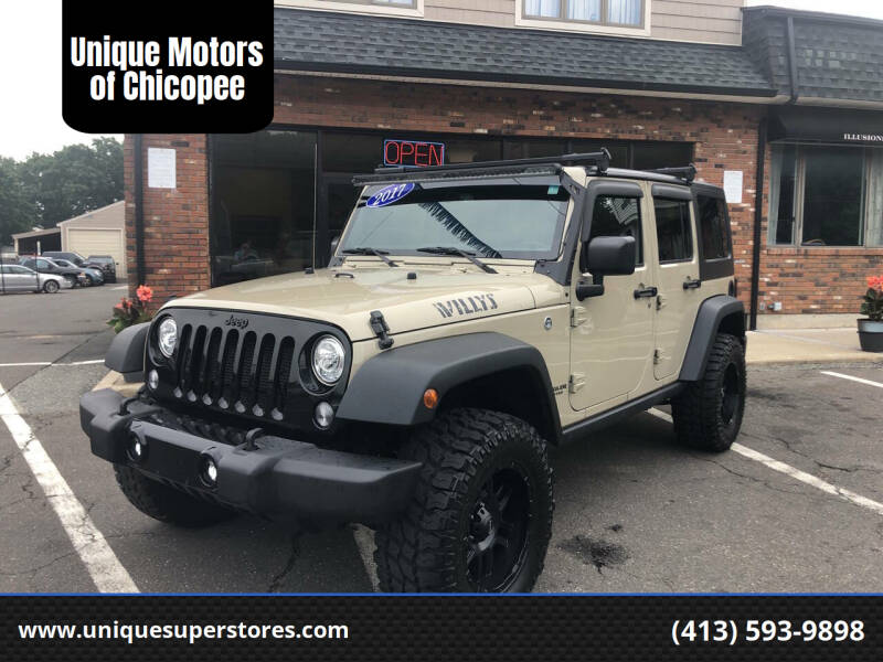 2017 Jeep Wrangler Unlimited for sale at Unique Motors of Chicopee in Chicopee MA