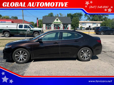 2015 Acura TLX for sale at GLOBAL AUTOMOTIVE in Grayslake IL
