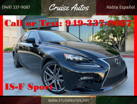 2014 Lexus IS 250 for sale at Cruise Autos in Corona CA