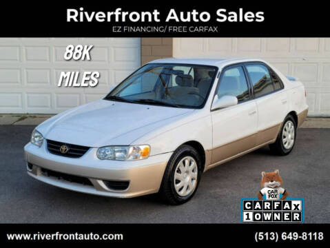 2002 Toyota Corolla for sale at Riverfront Auto Sales in Middletown OH