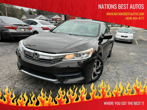2016 Honda Accord for sale at Nations Best Autos in Decatur GA