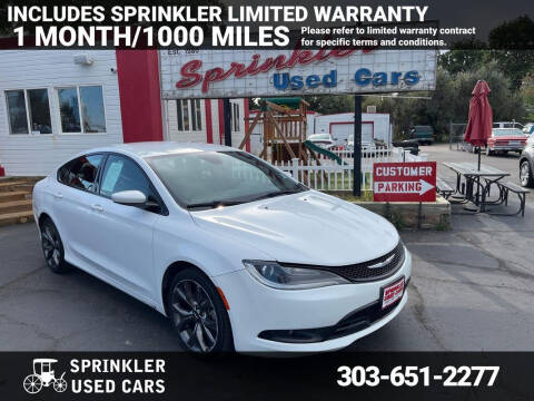 2015 Chrysler 200 for sale at Sprinkler Used Cars in Longmont CO