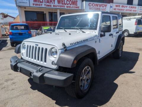 2016 Jeep Wrangler Unlimited for sale at Convoy Motors LLC in National City CA