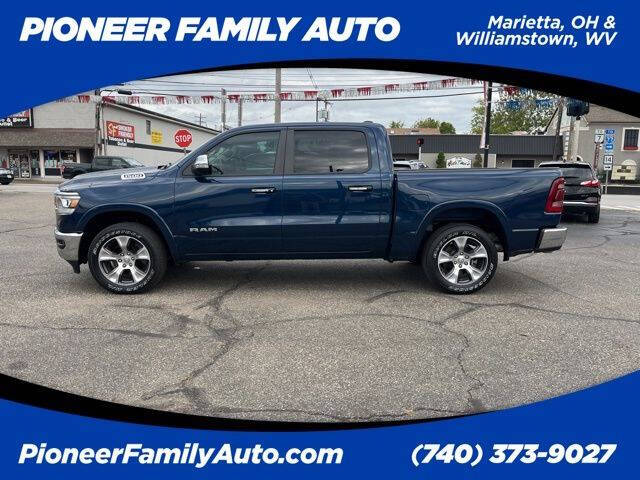 Used 2022 RAM Ram 1500 Pickup Laramie with VIN 1C6SRFJT6NN478953 for sale in Williamstown, WV