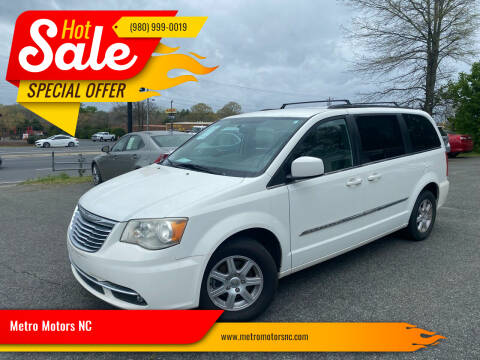 2012 Chrysler Town and Country for sale at Metro Motors NC in Indian Trail NC