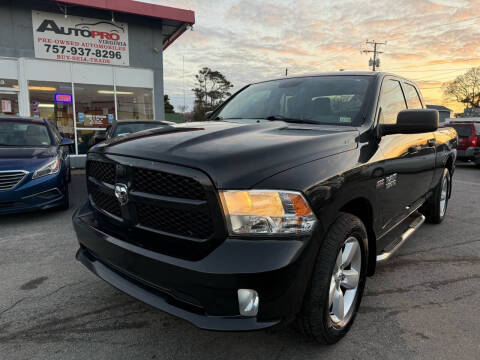 2016 RAM 1500 for sale at AutoPro Virginia LLC in Virginia Beach VA