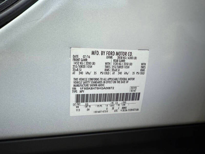 2017 Ford Explorer Platinum