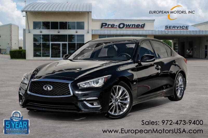 2018 Infiniti Q50 for sale at European Motors Inc in Plano TX