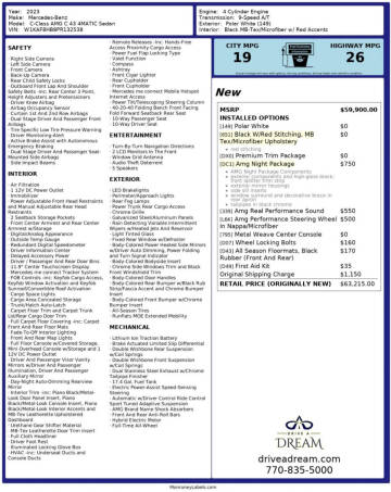 2023 Mercedes-Benz C-Class AMG C 43