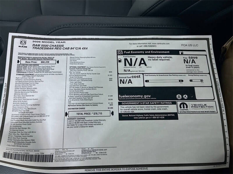 2026 RAM 5500