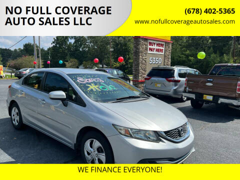 2014 Honda Civic for sale at NO FULL COVERAGE AUTO SALES LLC in Austell GA