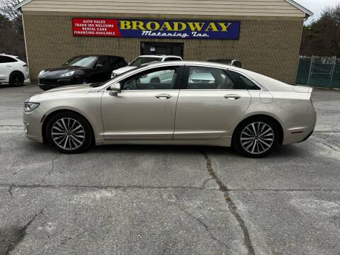 2017 Lincoln MKZ for sale at Broadway Motoring Inc. in Ayer MA