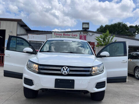 2014 Volkswagen Tiguan for sale at TEXAS MOTOR CARS in Houston TX