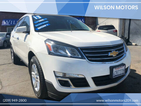 2013 Chevrolet Traverse for sale at WILSON MOTORS in Stockton CA