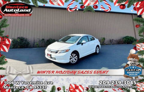 2012 Honda Civic for sale at Manteca Auto Land in Manteca CA