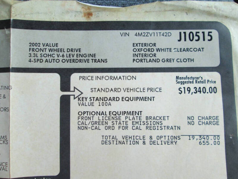 2002 Mercury Villager Base - Photo 54
