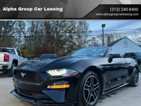 2020 Ford Mustang for sale at Alpha Group Car Leasing in Redford MI