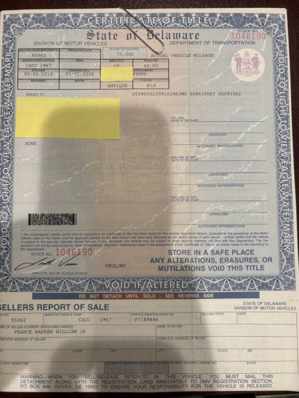 1967 Cadillac DeVille