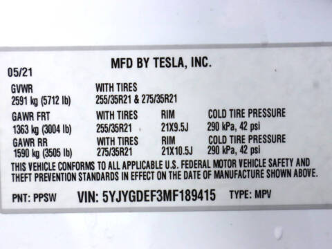 2021 Tesla Model Y Performance