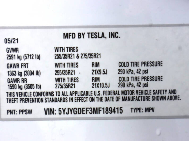 2021 Tesla Model Y Performance