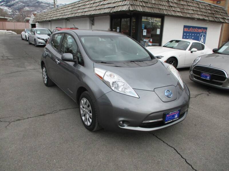 2015 Nissan LEAF for sale at Autobahn Motors Corp in Bountiful UT