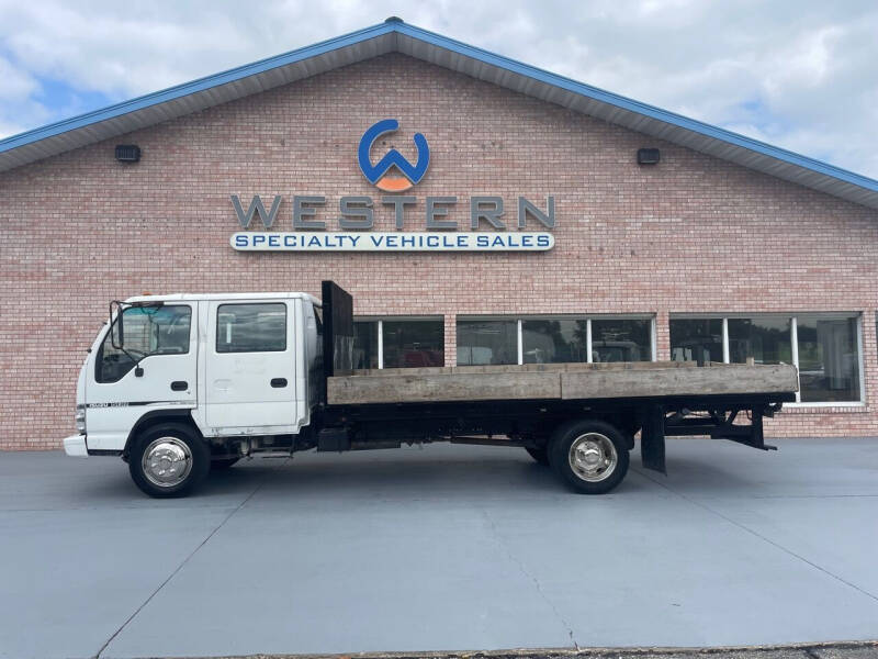 2007 Isuzu NQR Flatbed for sale at Western Specialty Vehicle Sales in Braidwood IL