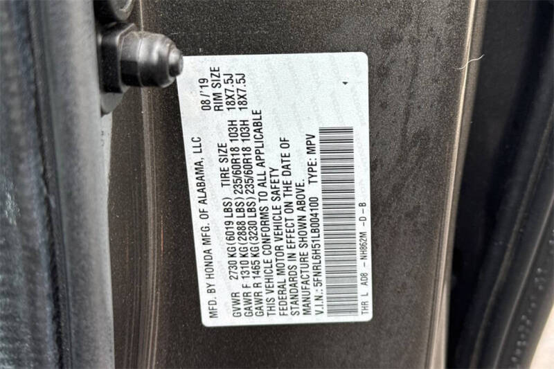 2020 Honda Odyssey EX