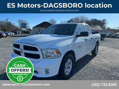 2017 RAM 1500 for sale at ES Motors-DAGSBORO location in Dagsboro DE
