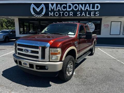 2008 Ford F-250 Super Duty for sale at MacDonald Motor Sales in High Point NC