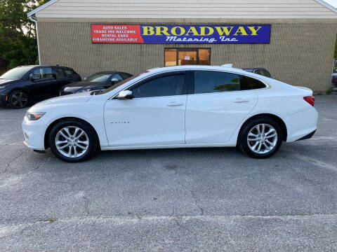 2018 Chevrolet Malibu for sale at Broadway Motoring Inc. in Ayer MA