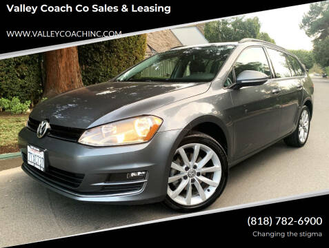 2017 Volkswagen Golf SportWagen for sale at Valley Coach Co Sales & Leasing in Van Nuys CA