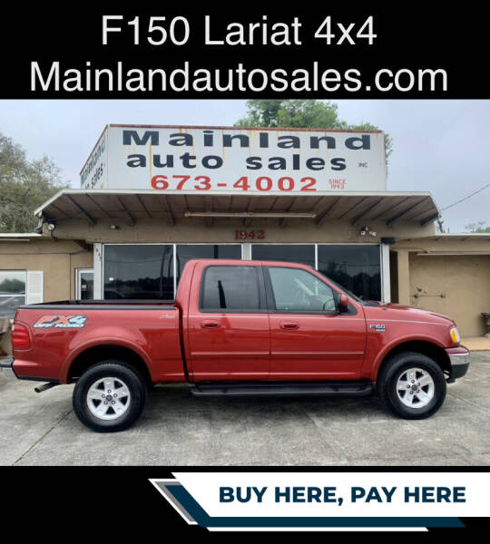 2002 Ford F-150 for sale at Mainland Auto Sales Inc in Daytona Beach FL