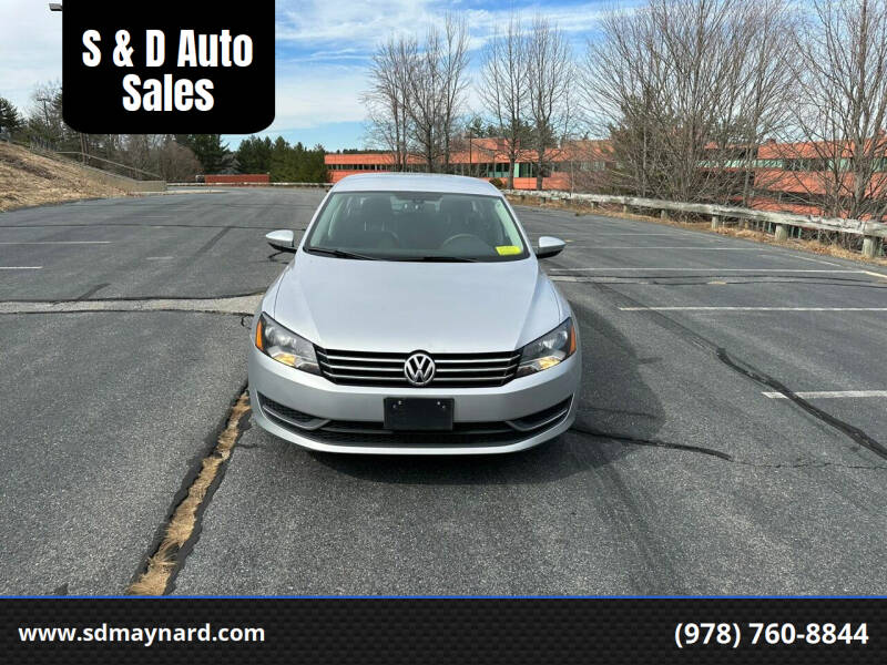 2012 Volkswagen Passat for sale at S & D Auto Sales in Maynard MA