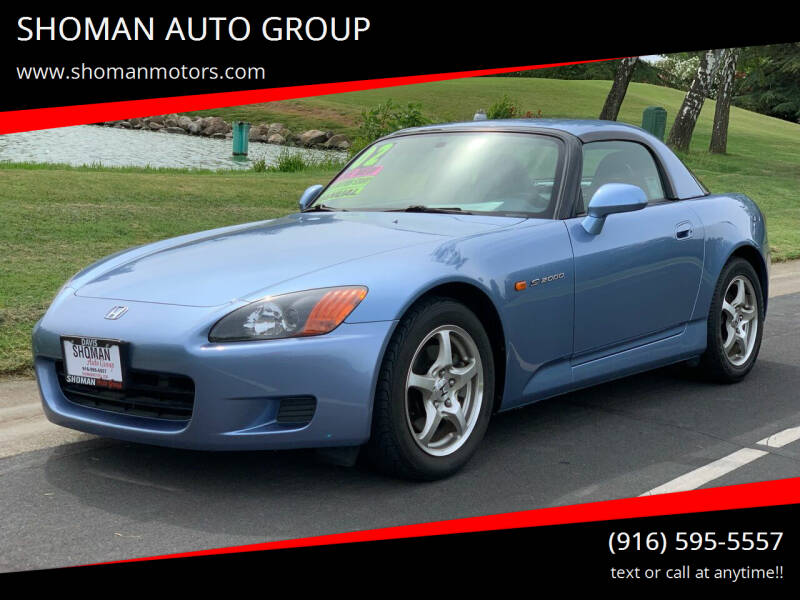 2002 Honda S2000 for sale at SHOMAN AUTO GROUP in Davis CA